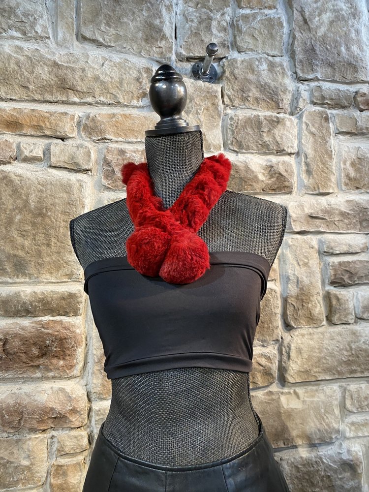 Red Rabbit Scarf, 27 inch