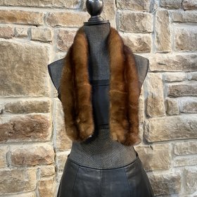 Dark Ranch Mink Scarf, 38 inch