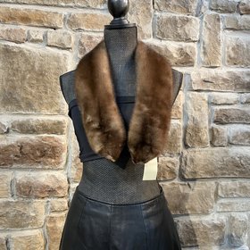 Graphite Mink Collar, 38 inch