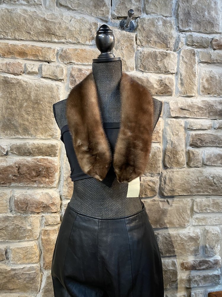 Graphite Mink Collar, 38 inch