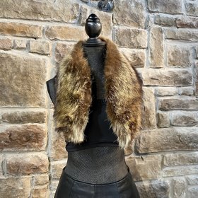 North American Raccoon Collar, 35 inch