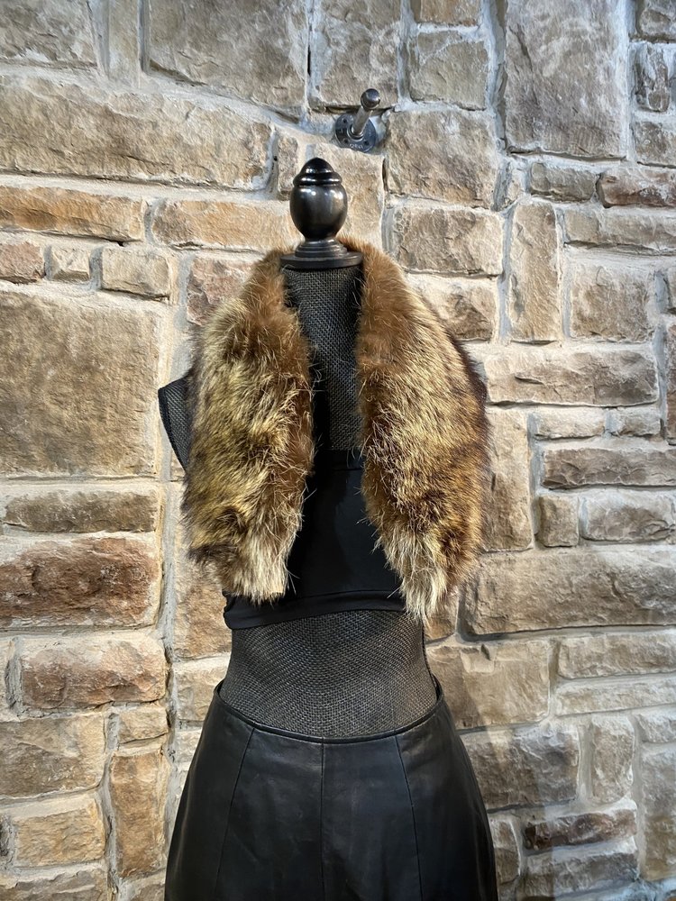 North American Raccoon Collar, 35 inch