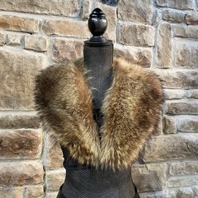 North American Raccoon Collar, 37 inch