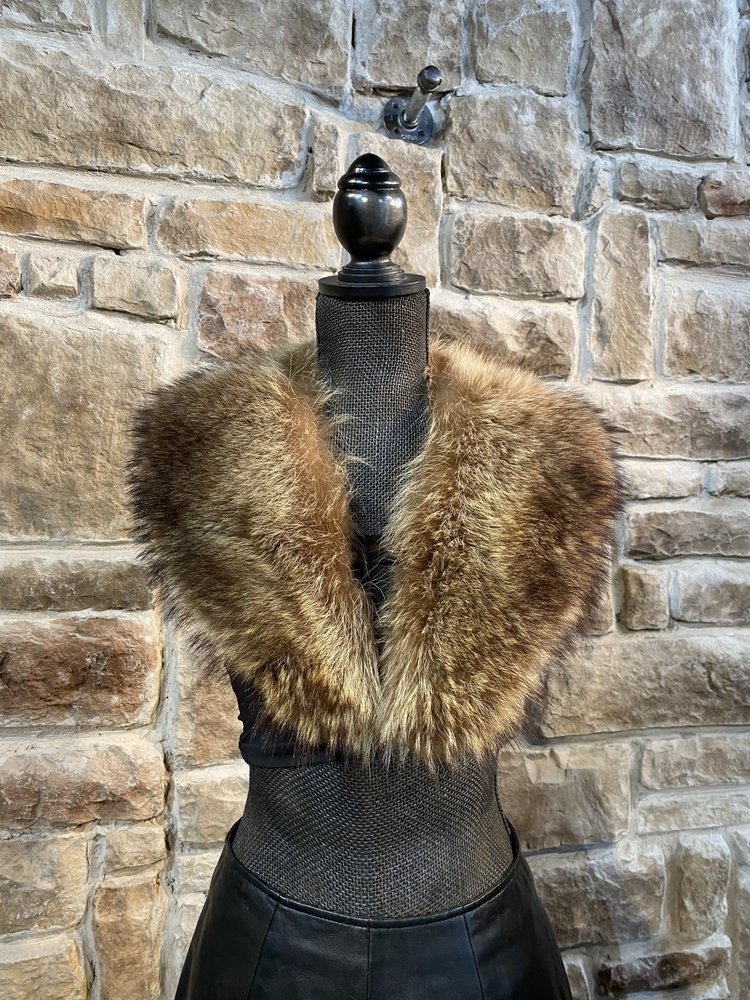 North American Raccoon Collar, 37 inch