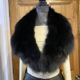 Black Fox Collar, 41 inch