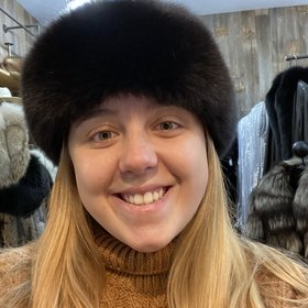 Black Fox Headband, 22 inch
