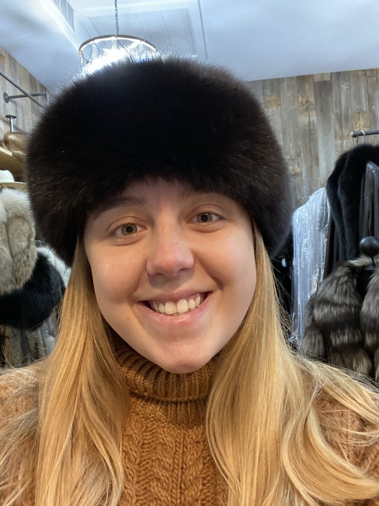 Black Fox Headband, 22 inch