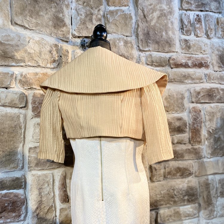 B Michael Gold Plated Bolero, Size 4