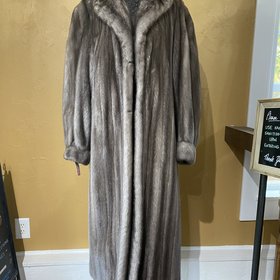 Kirschner Furs Lavender Mink Full Length Coat, Size M/L