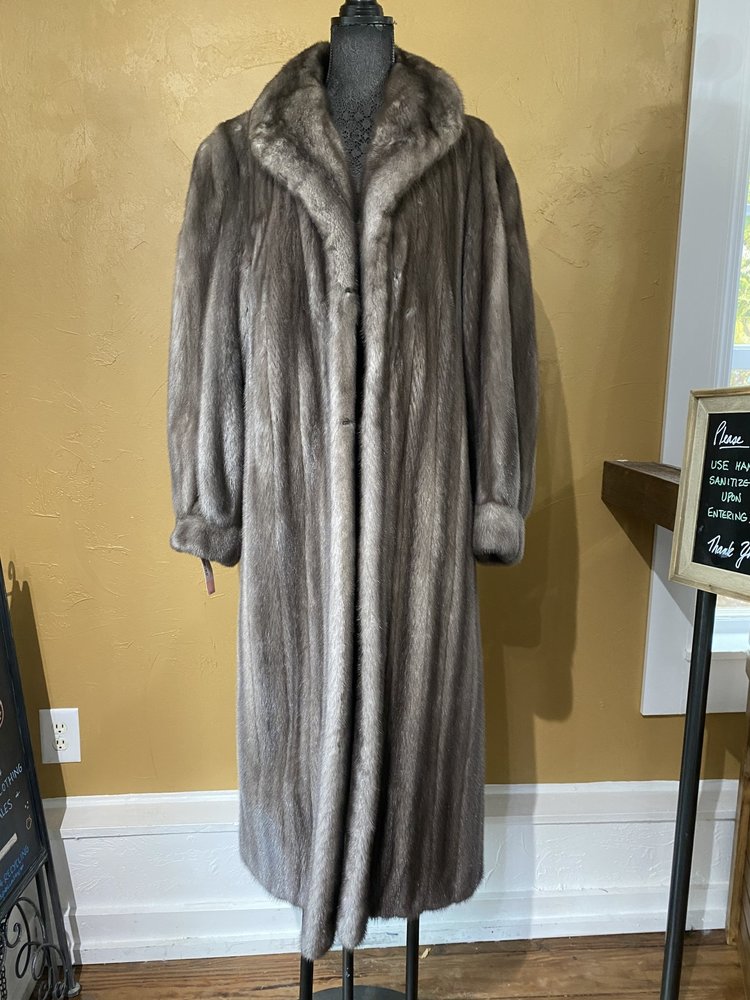 Kirschner Furs Lavender Mink Full Length Coat, Size M/L