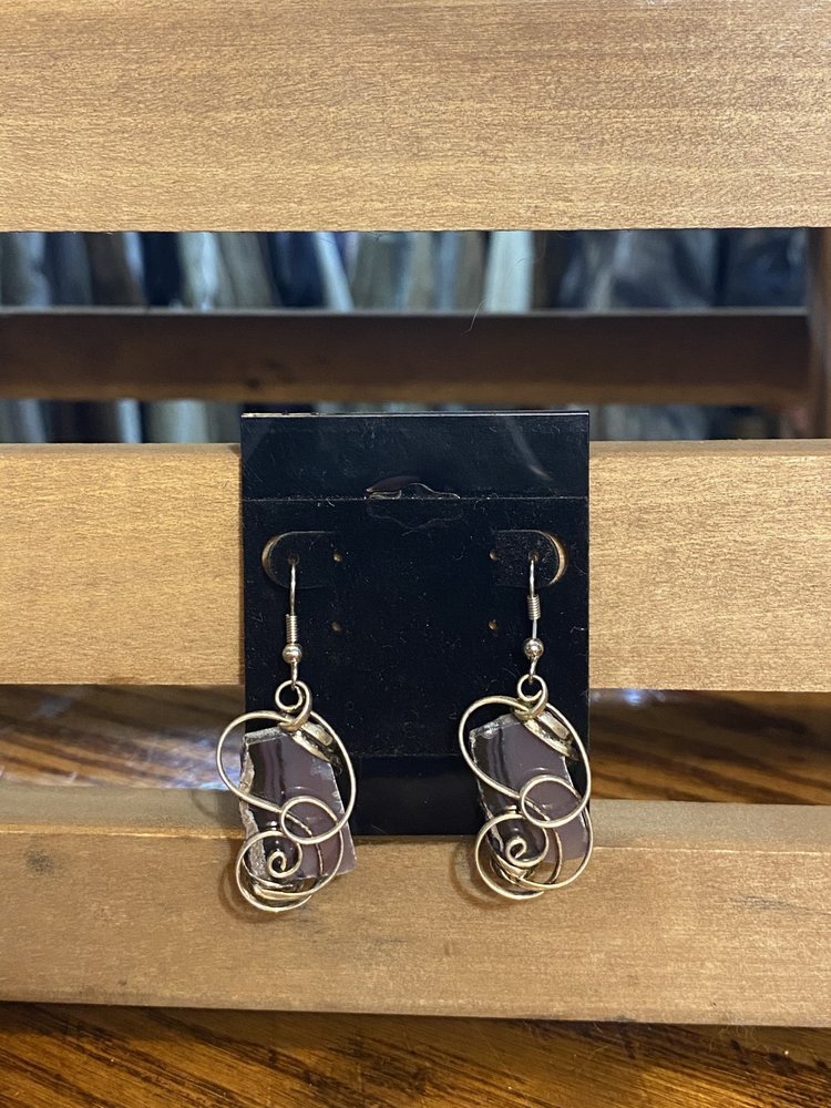 Wrapped Agate Earrings