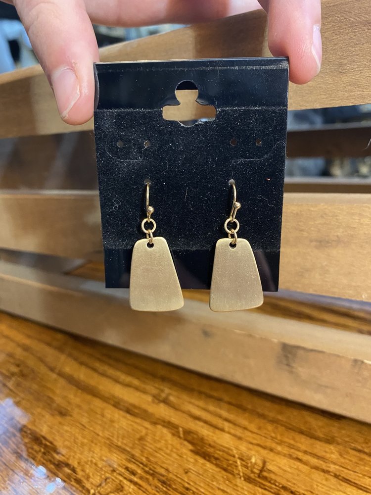 Bronze Shape Drop Earrings