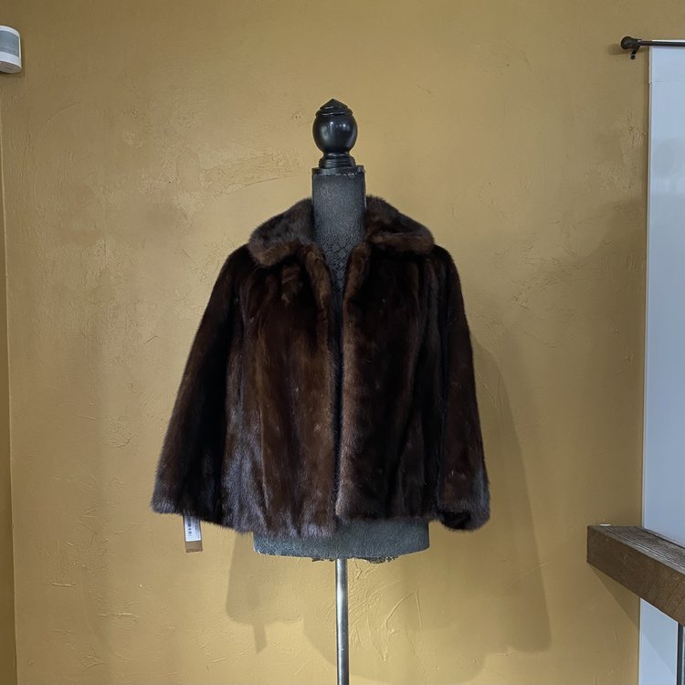 Dark Ranch Mink Jacket, Size L