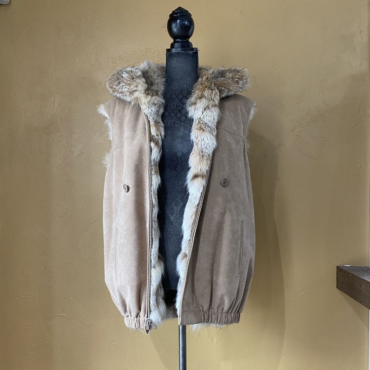 Mountain Lynx Reversible Vest with Detachable  Sleeves, Size L