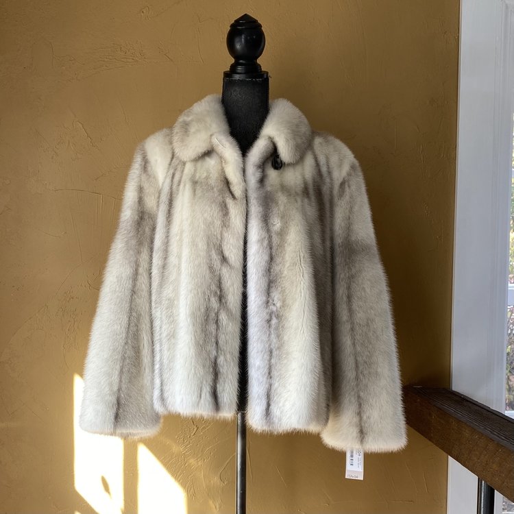 Erton Cross Mink Jacket, Size M