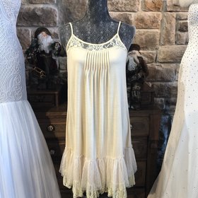 Ivory Slip Dresses with Lace
