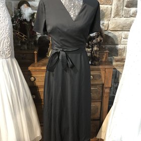 Alfani Black Dress With Tied Waist, size 2