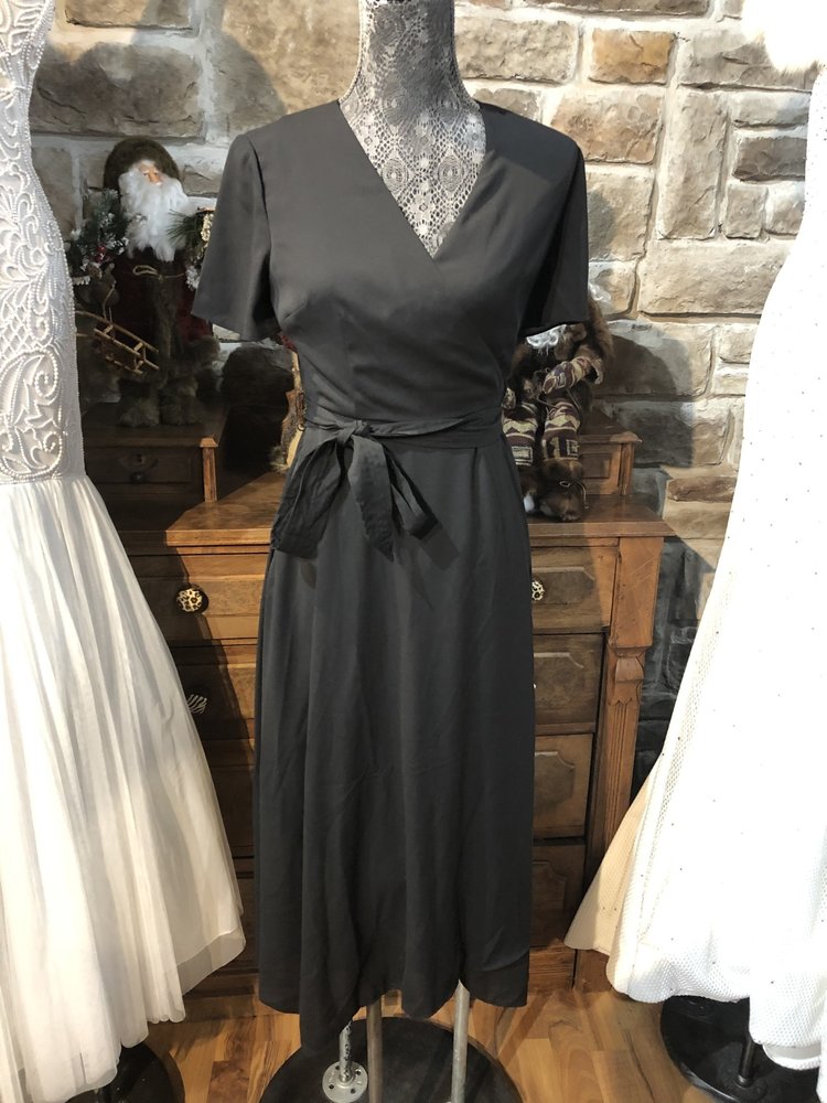 Alfani Black Dress With Tied Waist, size 2