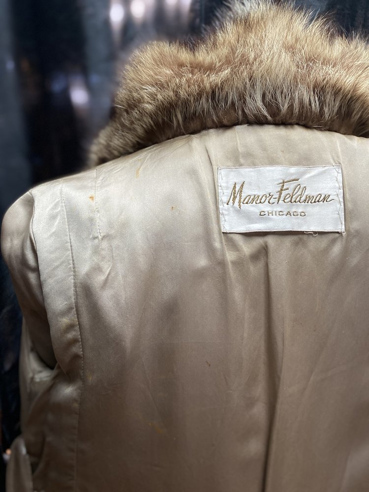 Manor-Feldman North American Raccoon Full Length Coat, Size S