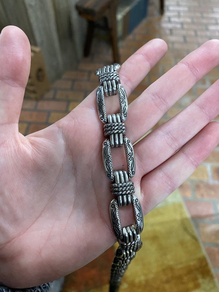 Brighton Brighton Chain and Scroll Belt, Size M