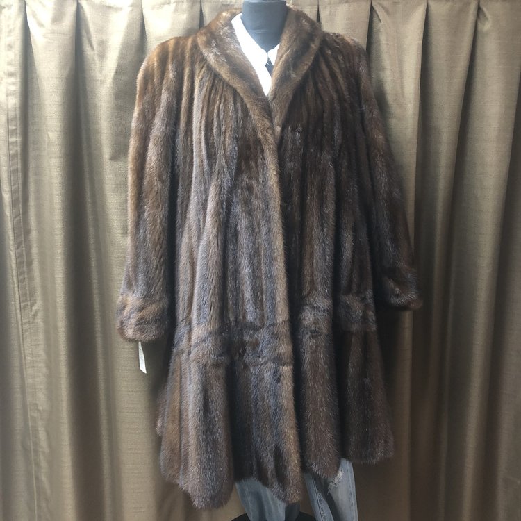 Ranch Mink Swing Coat, Size XL