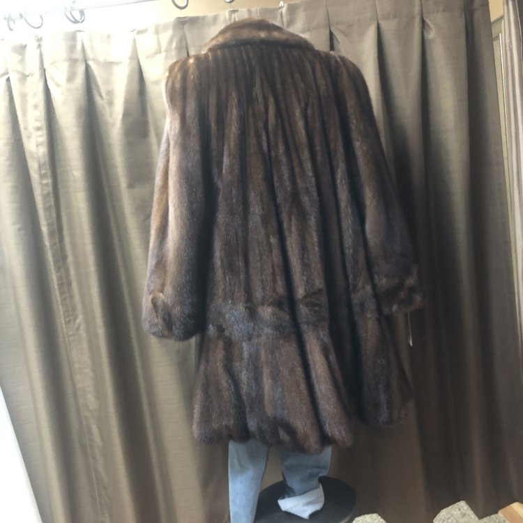 Ranch Mink Swing Coat, Size XL