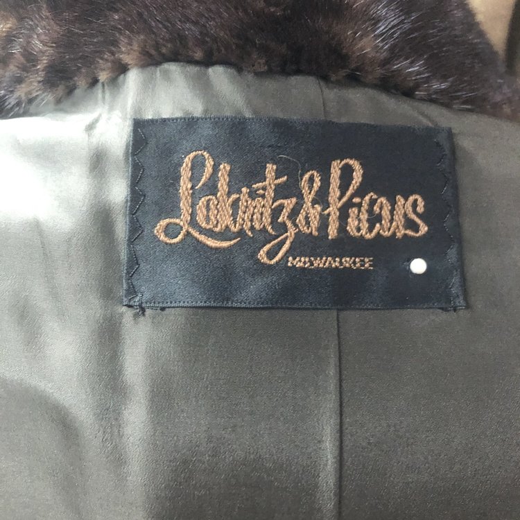 Dark Ranch Mink Jacket w/Banded Cuffs, Size XL