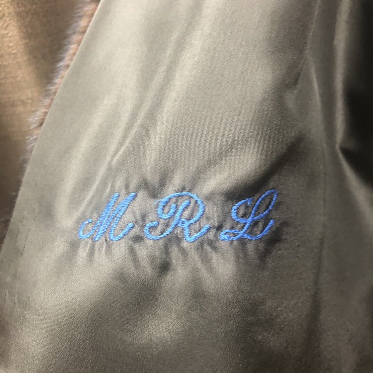 Dark Ranch Mink Jacket w/Banded Cuffs, Size XL