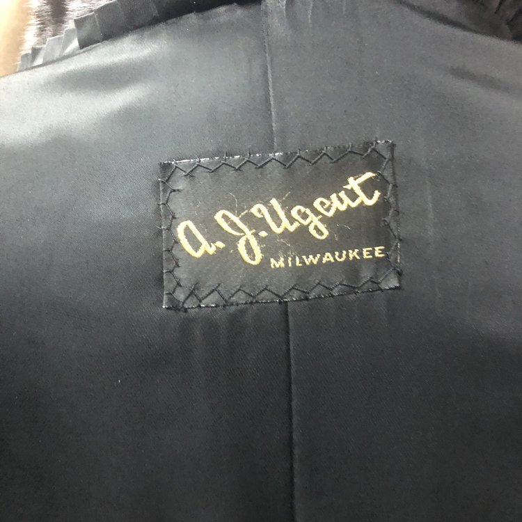 Mahogany Mink Full Length Coat, Size XL