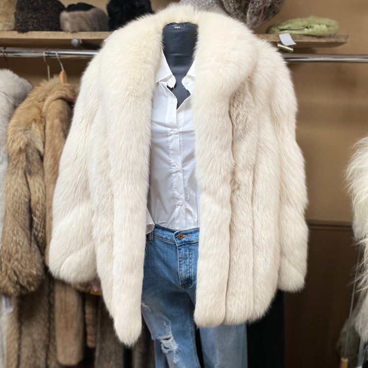 Truesdell Blush and Arctic Fox Jacket, Size S