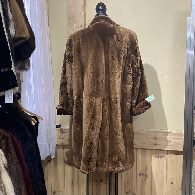 Mariella Corradi Pelligeria Parma Sheared Beaver Coat, L