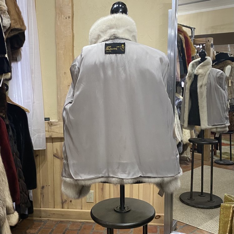 Erton Cross Mink Jacket, Size M