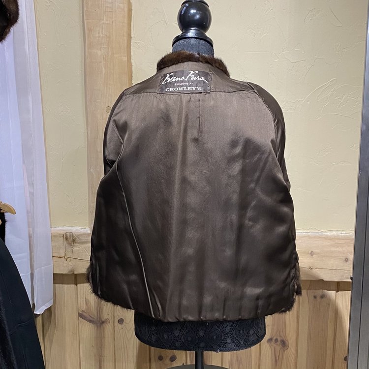 Dark Ranch Mink Jacket, Size L