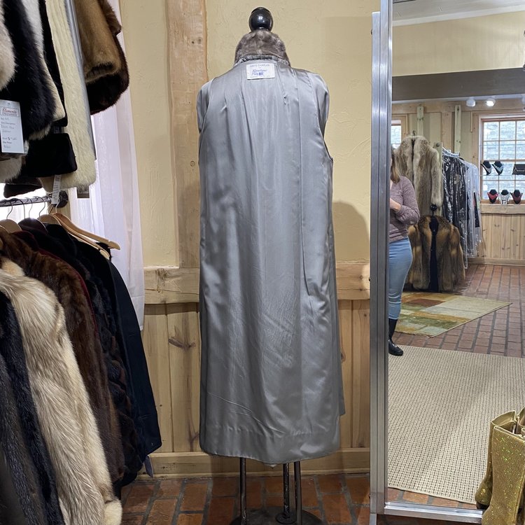 Kirschner Furs Lavender Mink Full Length Coat, Size M/L