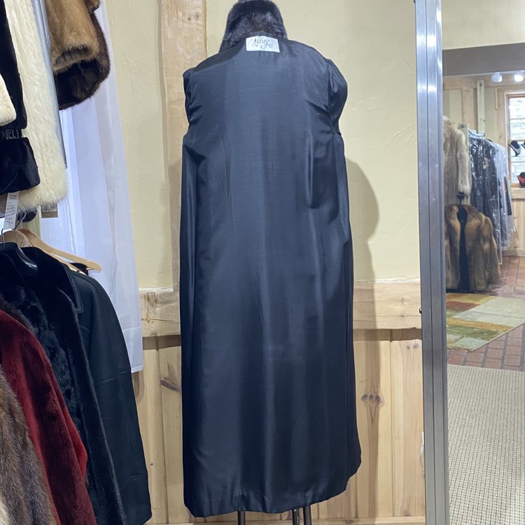 Nigbor Furs Dark Ranch Mink Full Length Coat, Size M :)