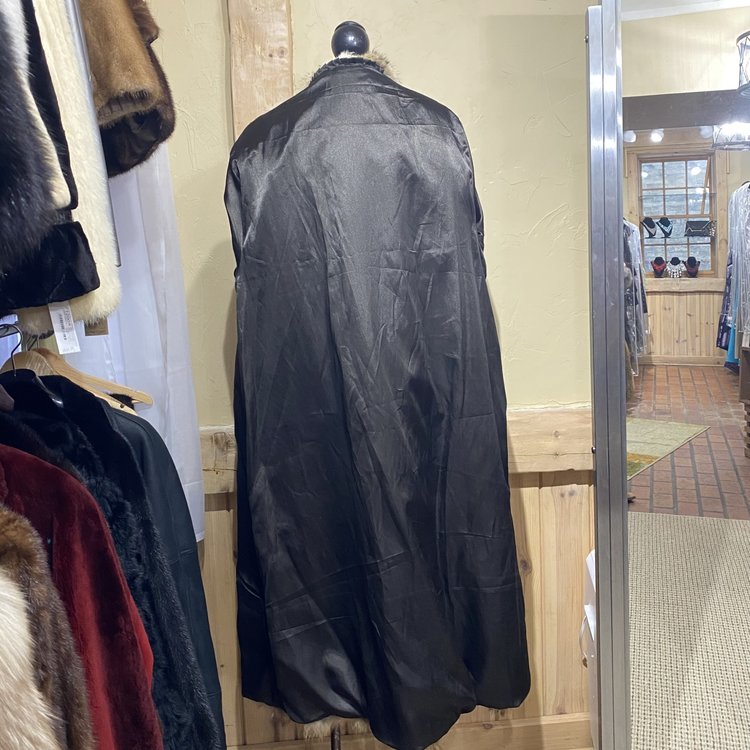 Feathered Coyote Full Length Coat, Size L