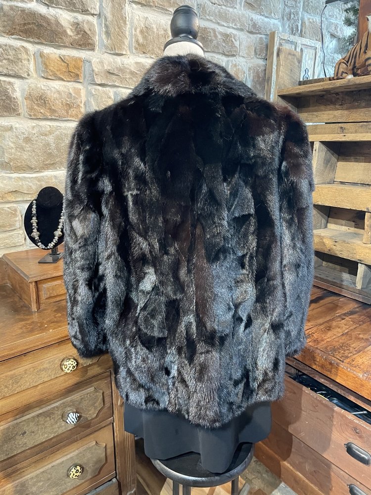 Dark Ranch Mink Sections Stroller w/Notched Lapel