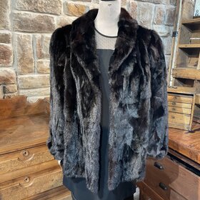 Dark Ranch Mink Sections Stroller w/Notched Lapel