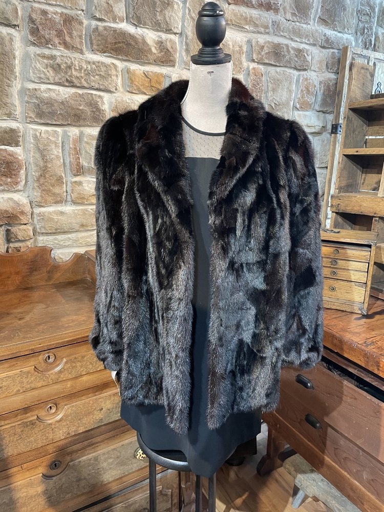 Dark Ranch Mink Sections Stroller w/Notched Lapel