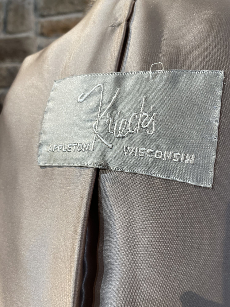 Autumn Haze Mink Coat with Leather Belt, Size M