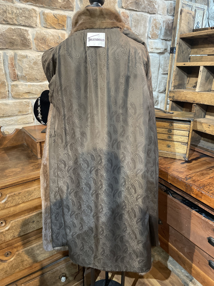 Female Pelt Dawn Mink Coat, Size M