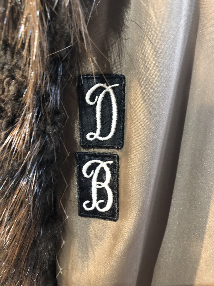 Dark Brown Beaver Full Length Coat, Size M