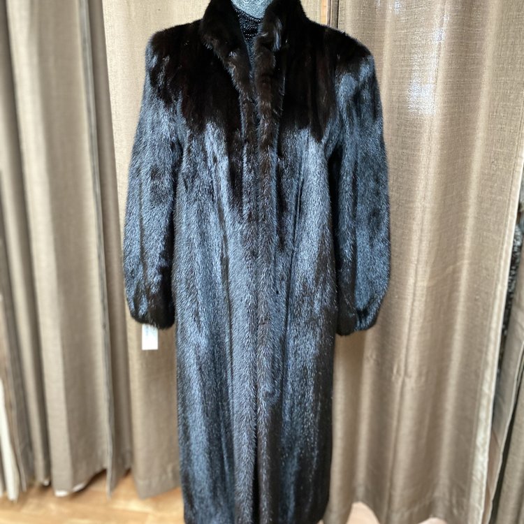 Dark Mink Coat, Size M