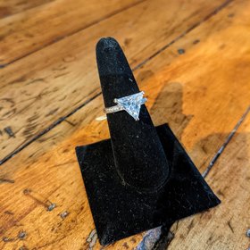 Trillion Cut CZ Ring - Size 7