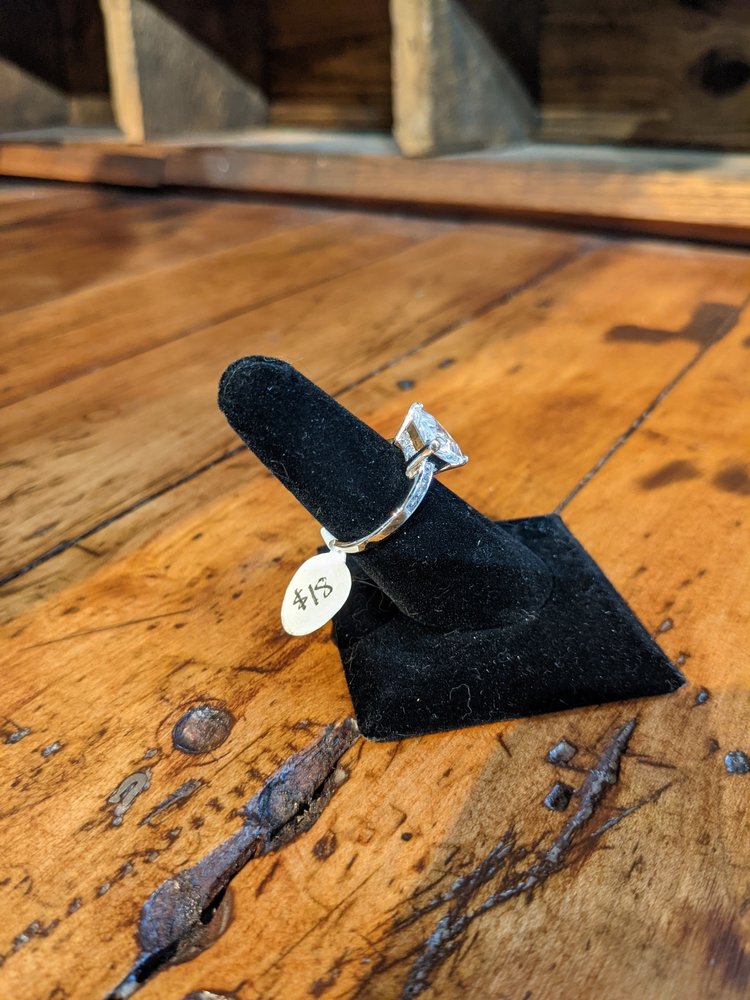 Trillion Cut CZ Ring - Size 7