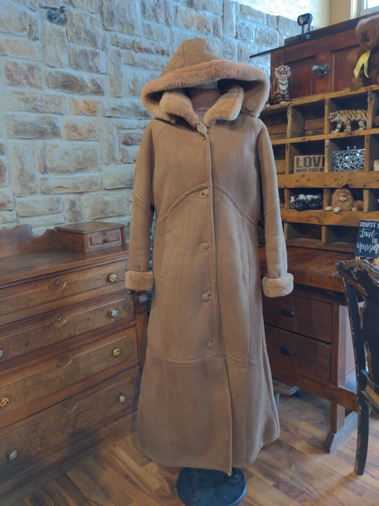 Shearling Coat, Size Large/XLarge