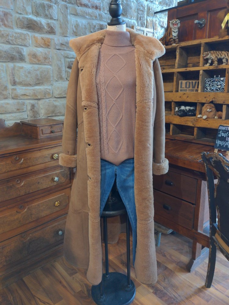 Shearling Coat, Size Large/XLarge