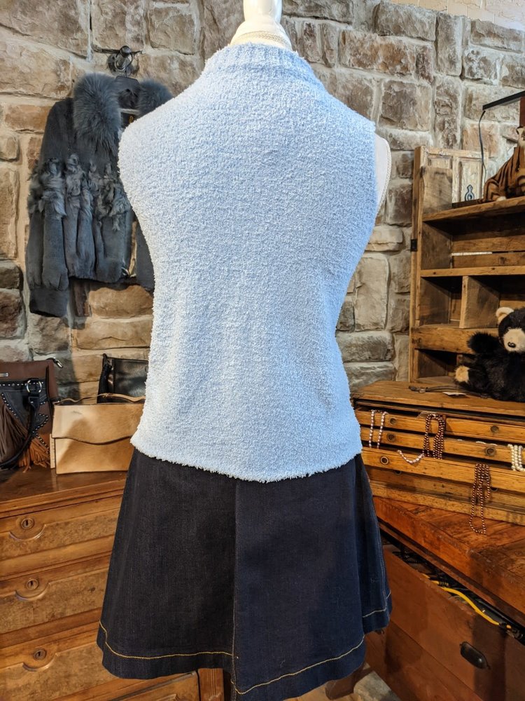 C+D+M Chenille Sleeveless Knitted Top