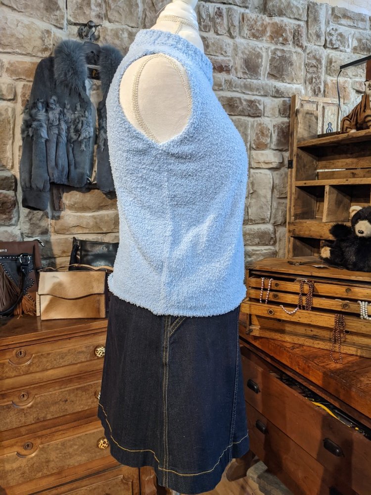 C+D+M Chenille Sleeveless Knitted Top