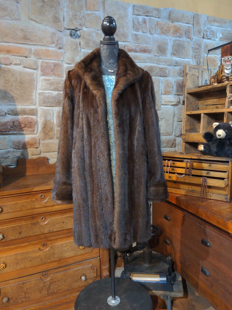 Dark Ranch Mink 3/4 Coat, Size L